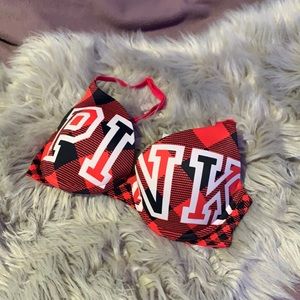 red victoria secret push up bra